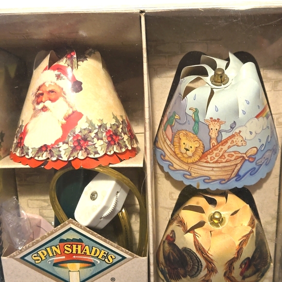 Spin Shades 1995 Revolving Lamp Shade Candle Lamp - Picture 3 of 7